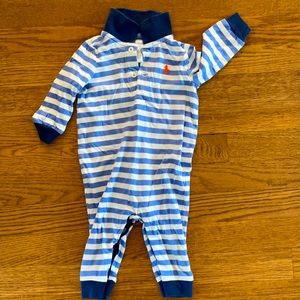 Ralph Lauren baby onesie size 6M polo shirt collar